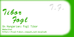 tibor fogl business card